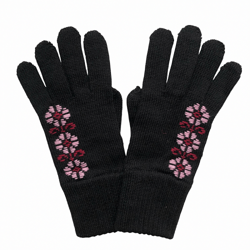 Женские перчатки с ручной вышивкой